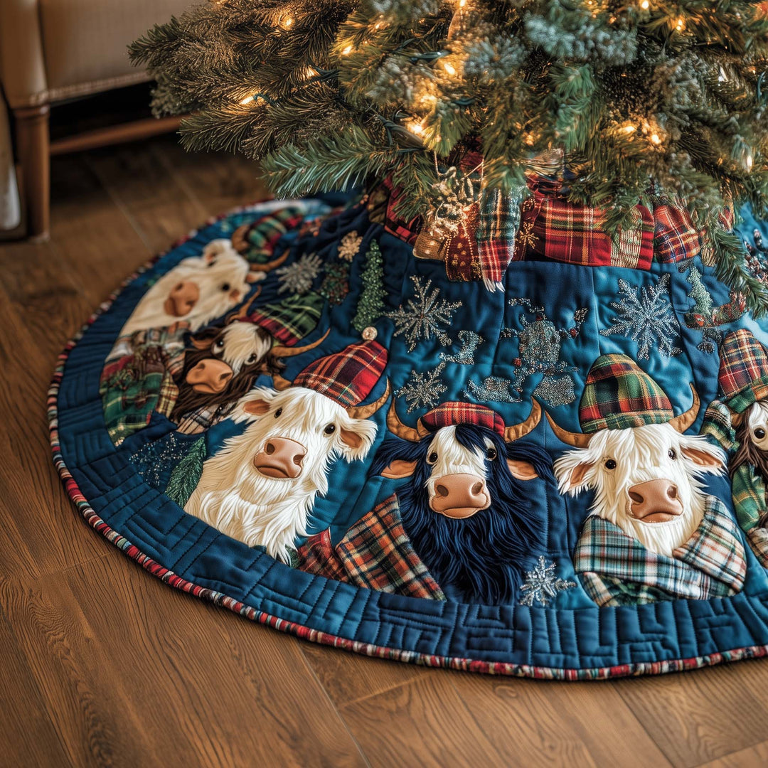 Merry Highland Quilted Tree Skirt GFTOQA226
