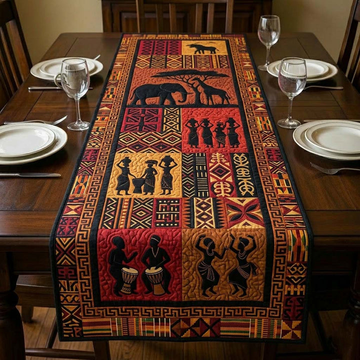 Tribal Harmony Quilted Table Runner GFTOQA2332