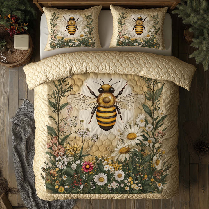 Golden Hive Duvet Cover Set GFTOQA297