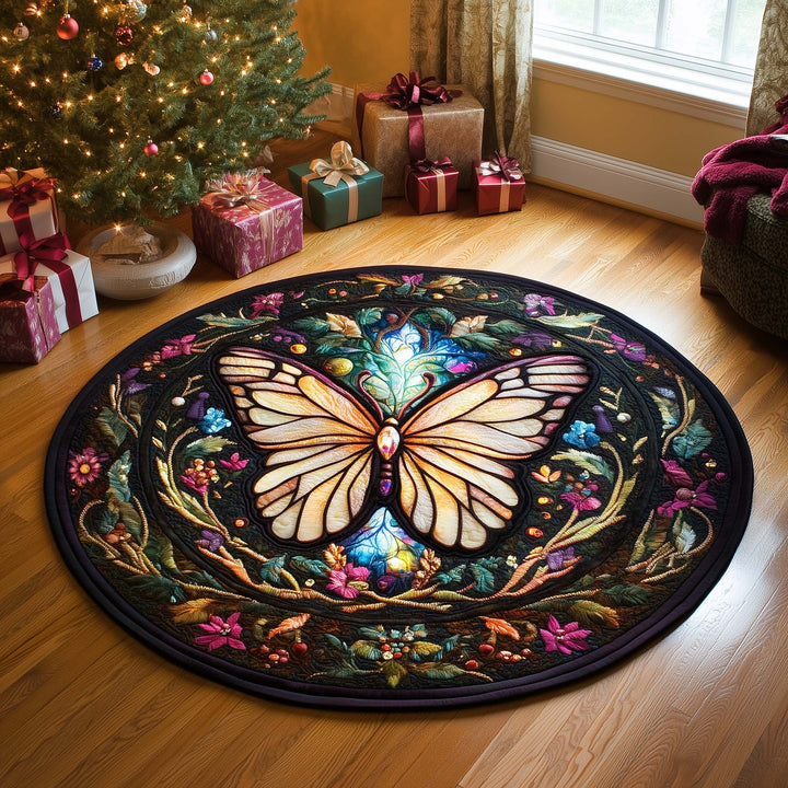 Butterfly Quilted Round Mat GFTOQA377