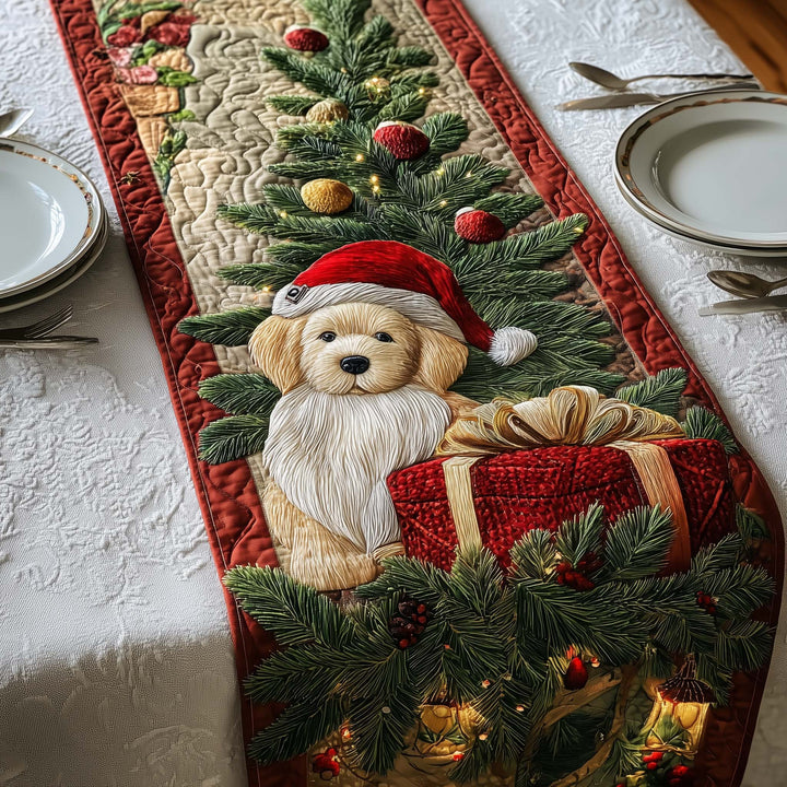 Golden Retriever Quilted Table Runner GFTOQA70