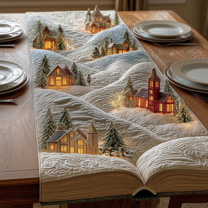Snow Village Quilted Table Runner GFTOQM1268