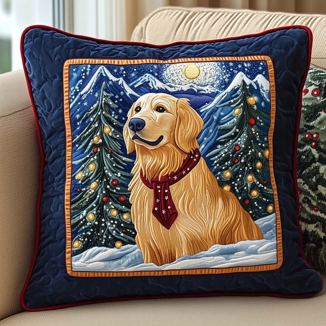 Forest Golden Quilted Pillow Case GFTOQM1459