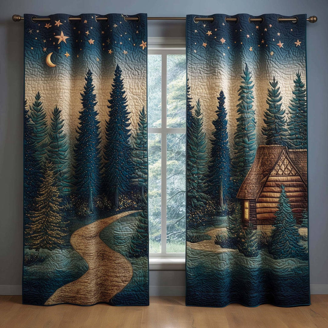 Woodland Cottage Quilted Curtains GFTOQM1681