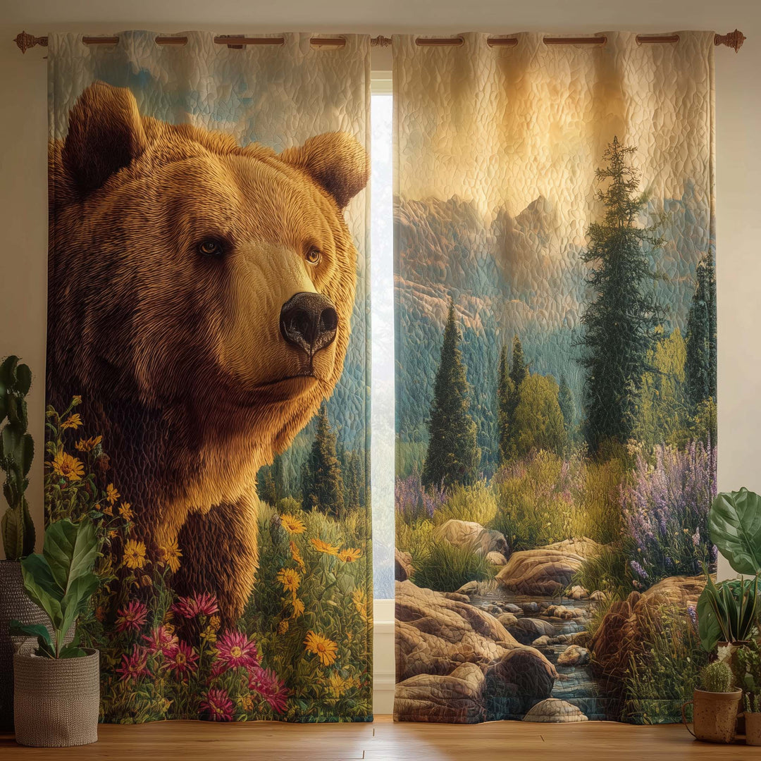 Gentle Bear Quilted Curtains GFTOQM2496