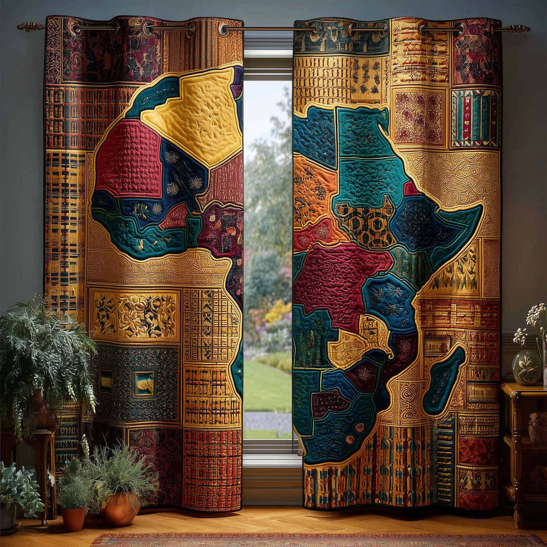Heritage Africa Quilted Curtains GFTOQM3215