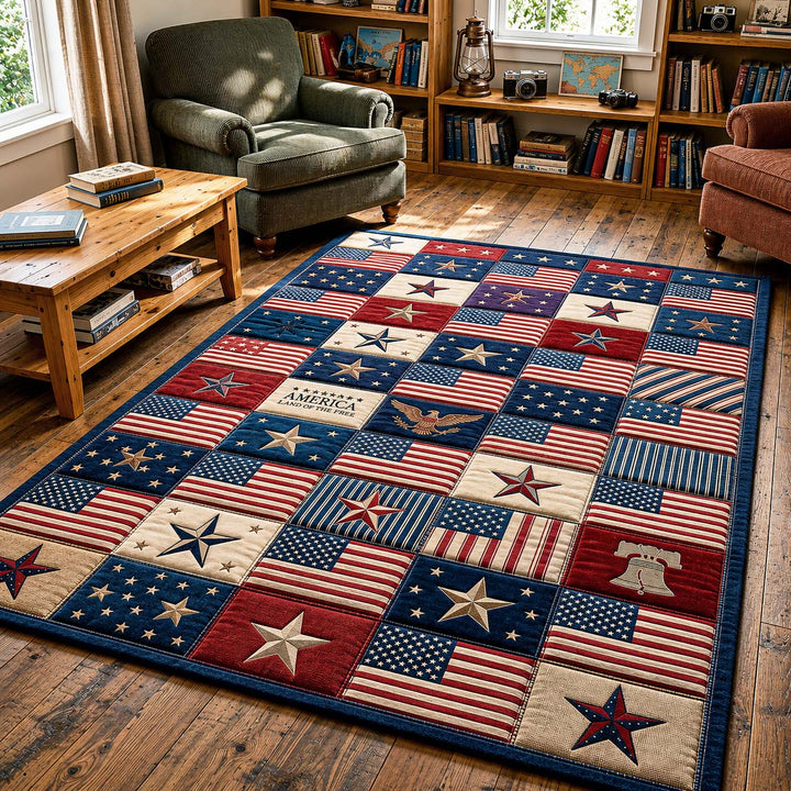 American Flag Area Rug GFTOQM5024