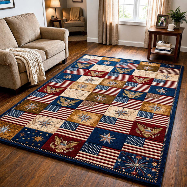 American Flag Area Rug GFTOQM5025