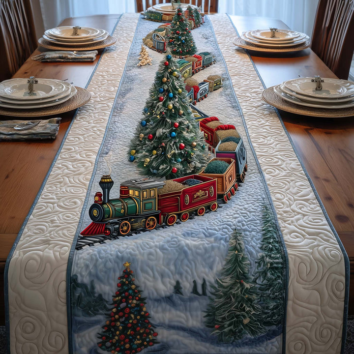 Christmas Train Quilted Table Runner GFTOQM733