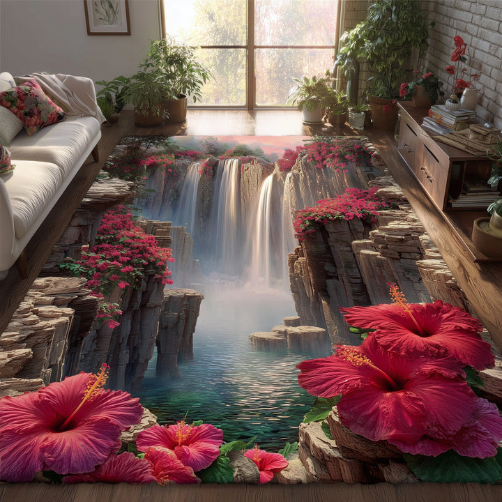 Hibiscus Serenity Area Rug GFTOTG1072