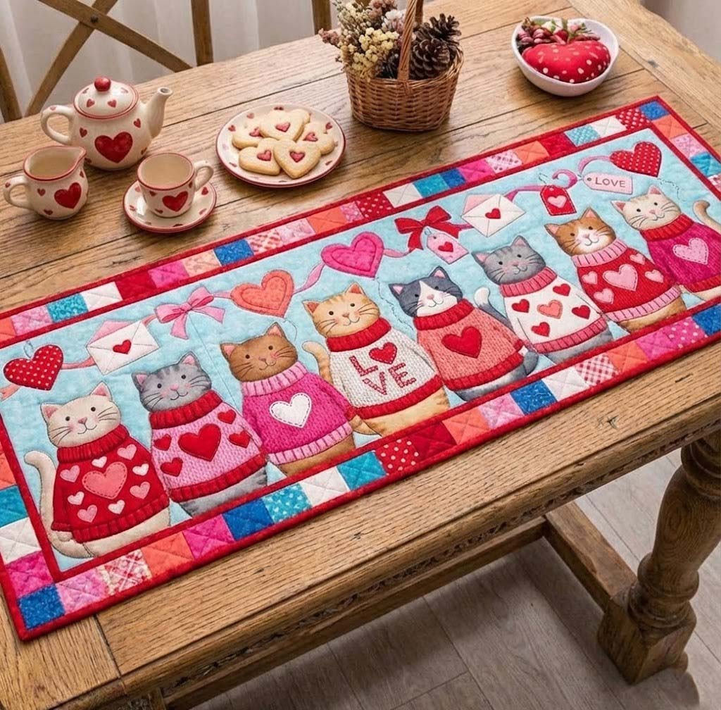 Sweet Valentine Quilted Table Runner GFTOTG2883