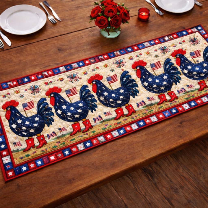 Liberty Cluck Quilted Table Runner GFTOTG3536