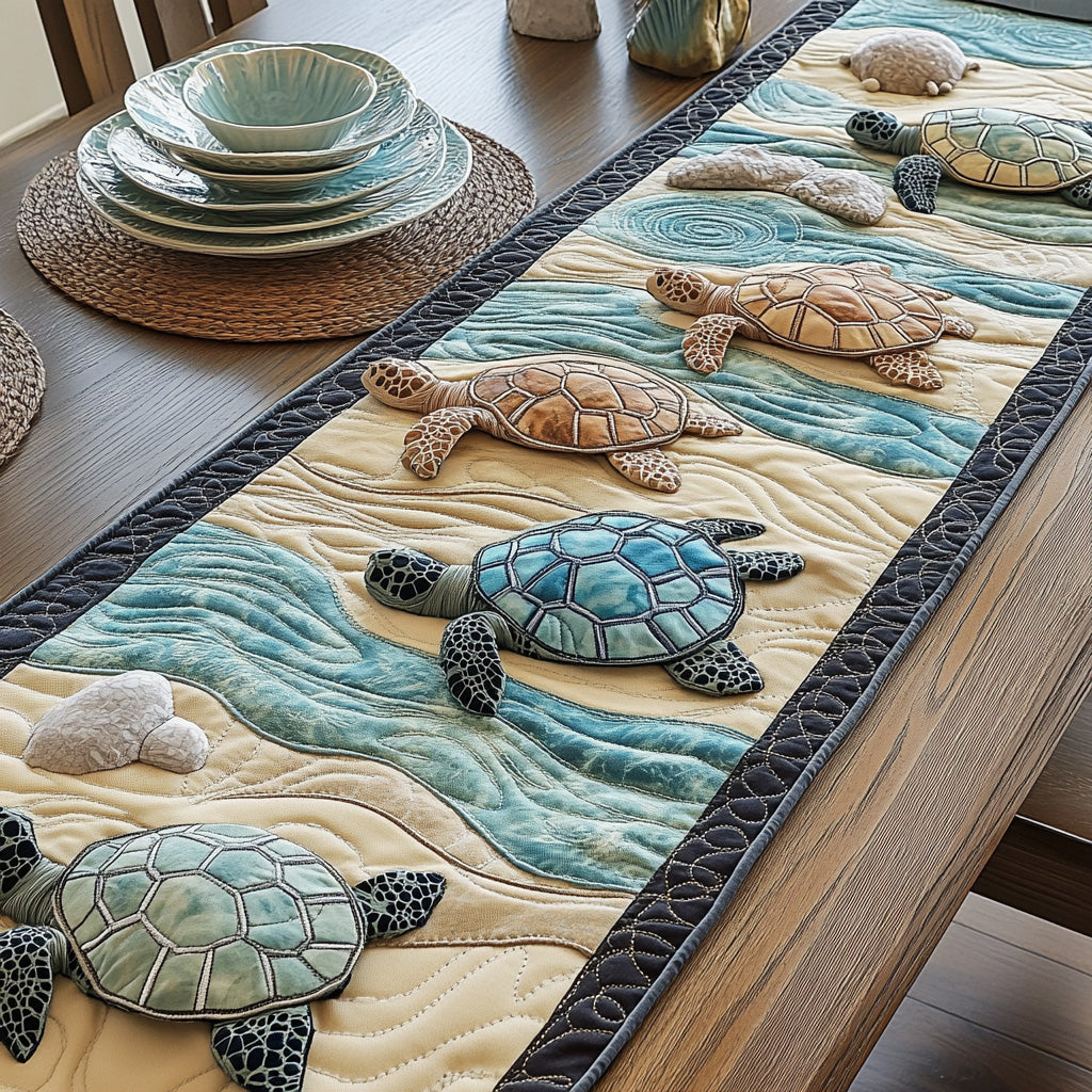 Sea Turtle Quilted Table Runner GFTOTL2971