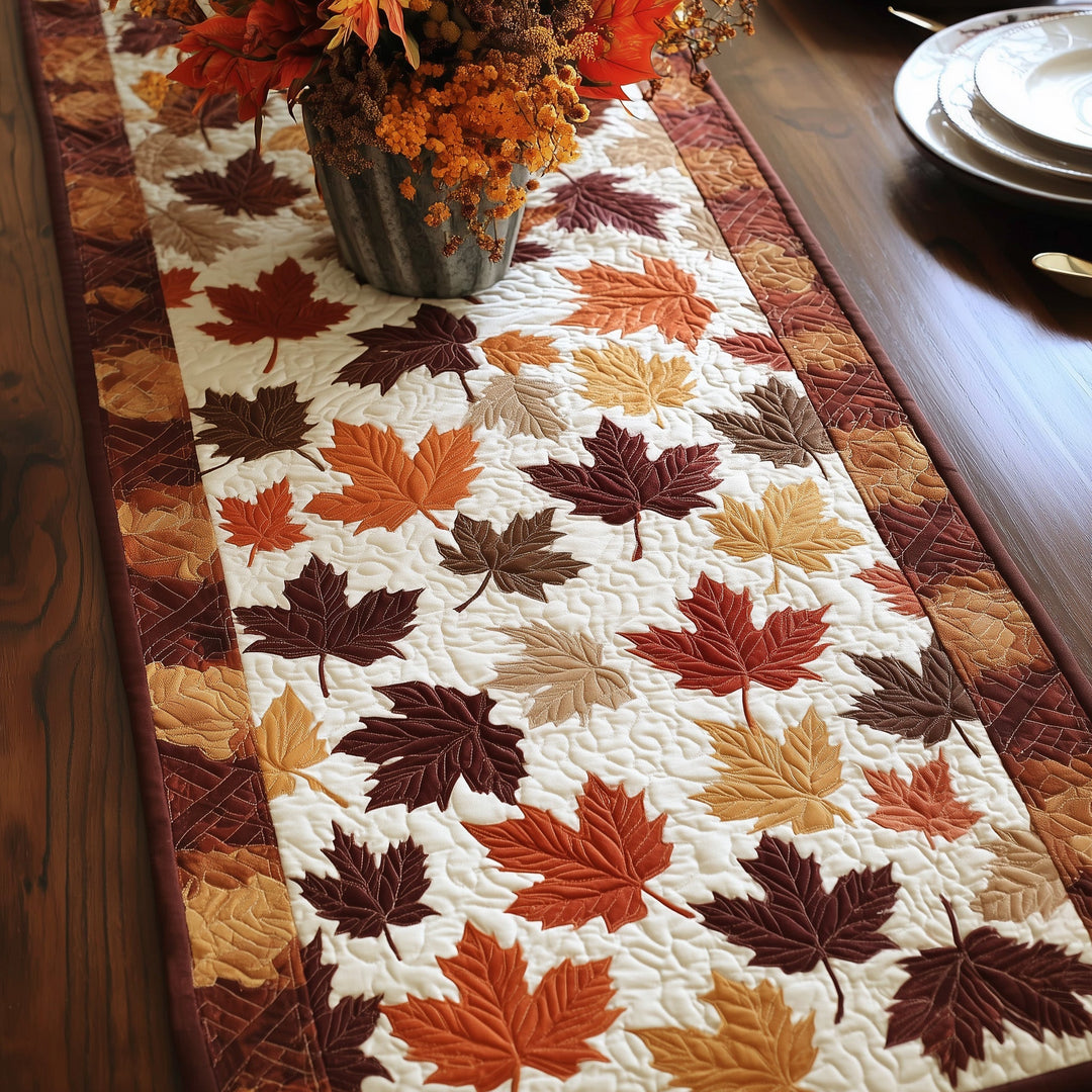 Maple Leaf Quilted Table Runner GFTOTL4613