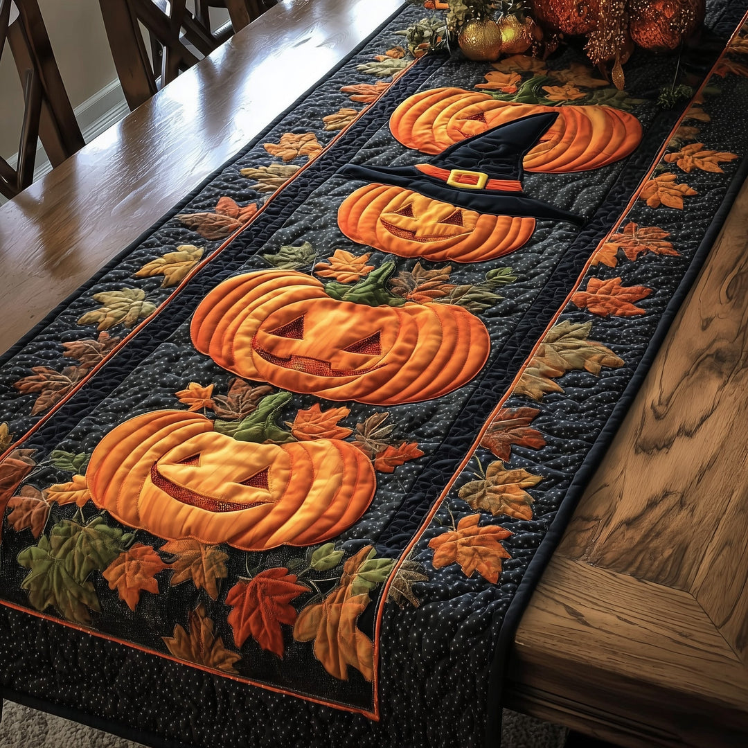 Pumpkin Nightfall Quilted Table Runner GFTOTP11107