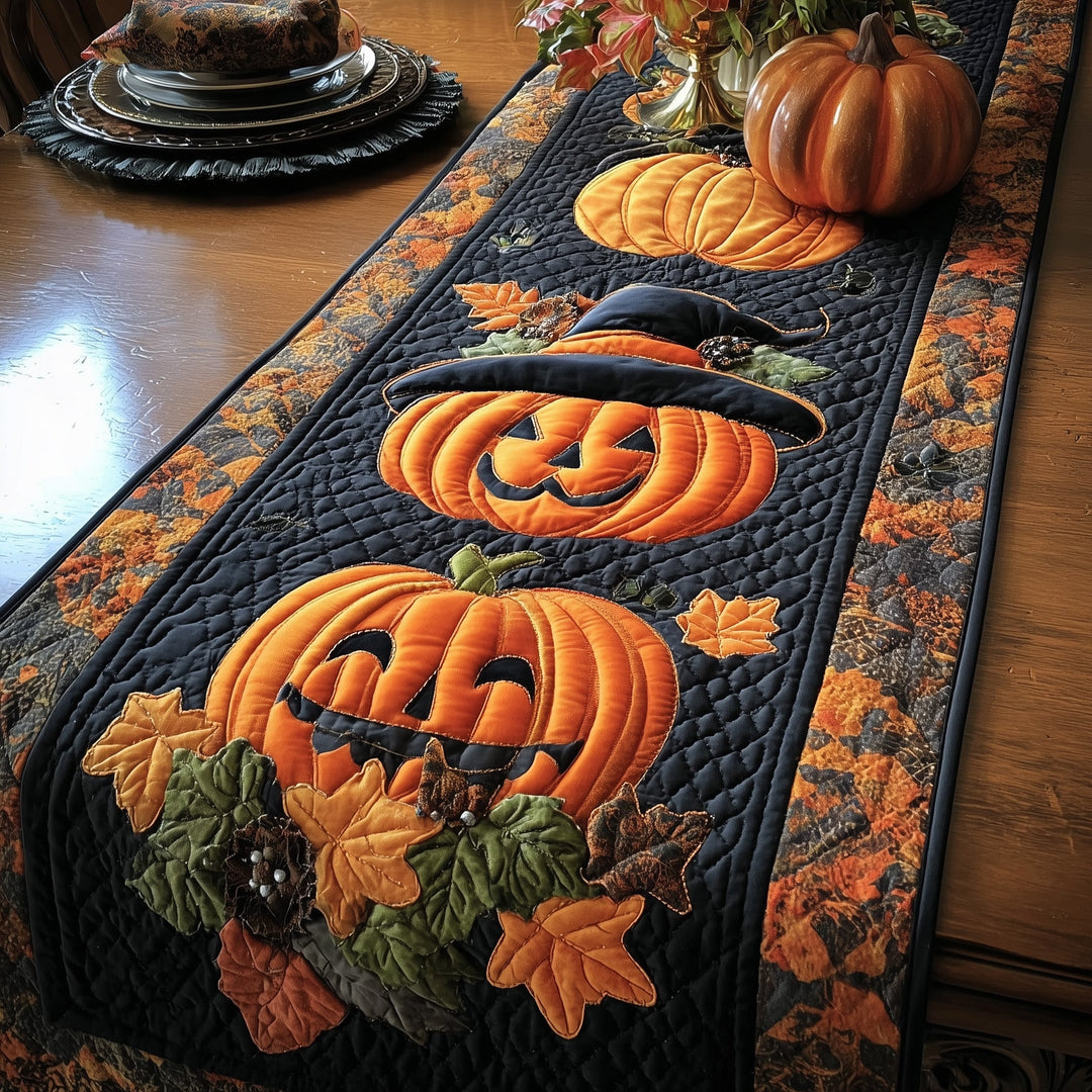 Pumpkin Nightfall Quilted Table Runner GFTOTP11108