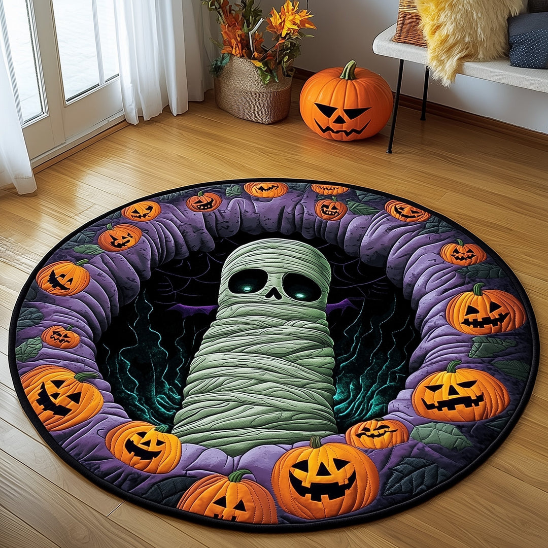 Trick or Treat Quilted Round Mat GFTOTP12088