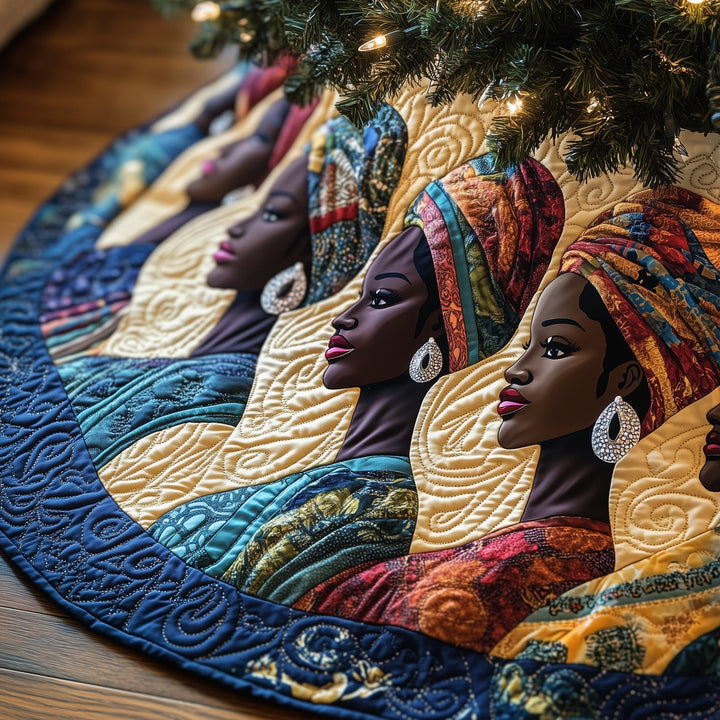 Golden Glow Quilted Tree Skirt GFTOTP13353