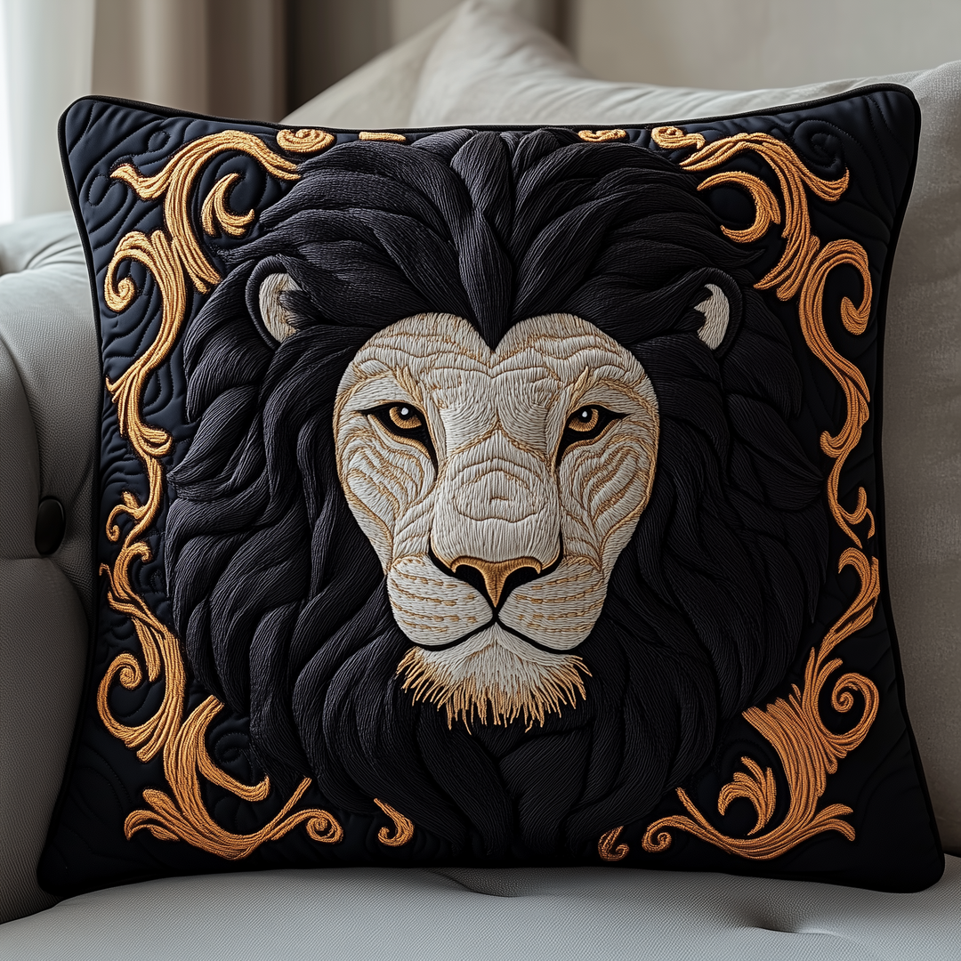 Majestic Lion Quilted Pillow Case GFTOTP1345
