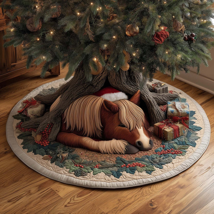 Holiday Farmstead Quilted Tree Skirt