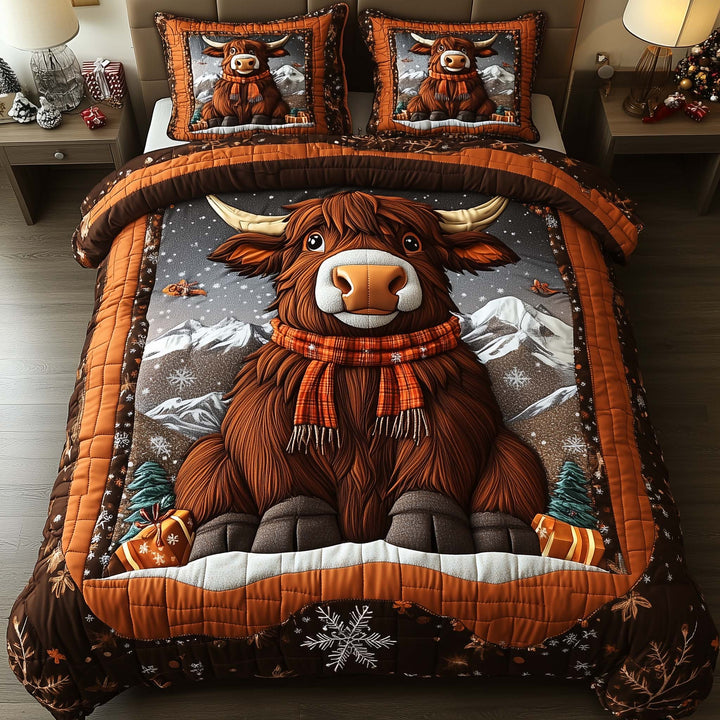 Highland Cow Duvet Cover Set GFTOTP14342