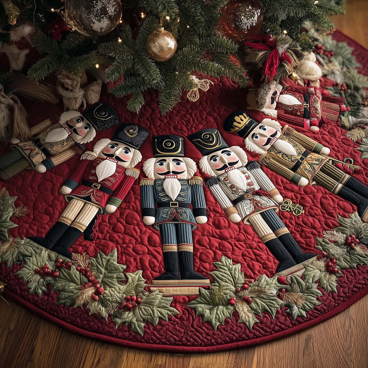 Nutcracker Parade Quilted Tree Skirt