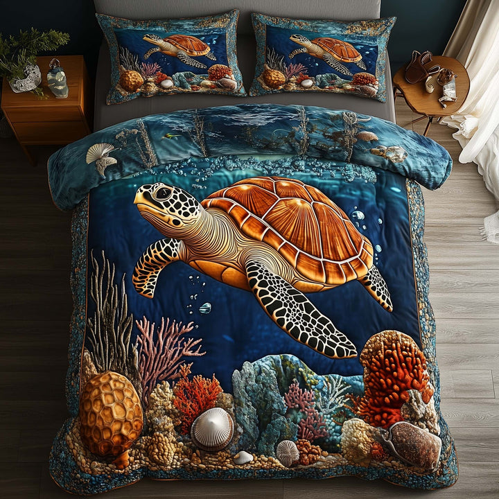 Turtle Trails Duvet Cover Set GFTOTP15278