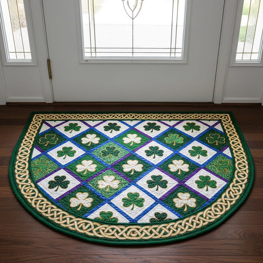 Irish Shamrock Quilted Welcome Mat GFTOTP16720