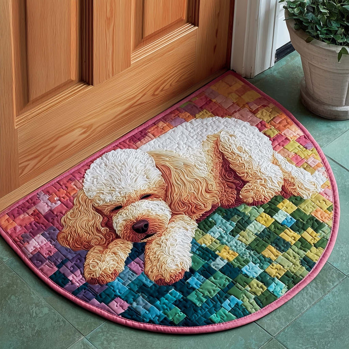 Poodle Charm Quilted Welcome Mat GFTOTP16737