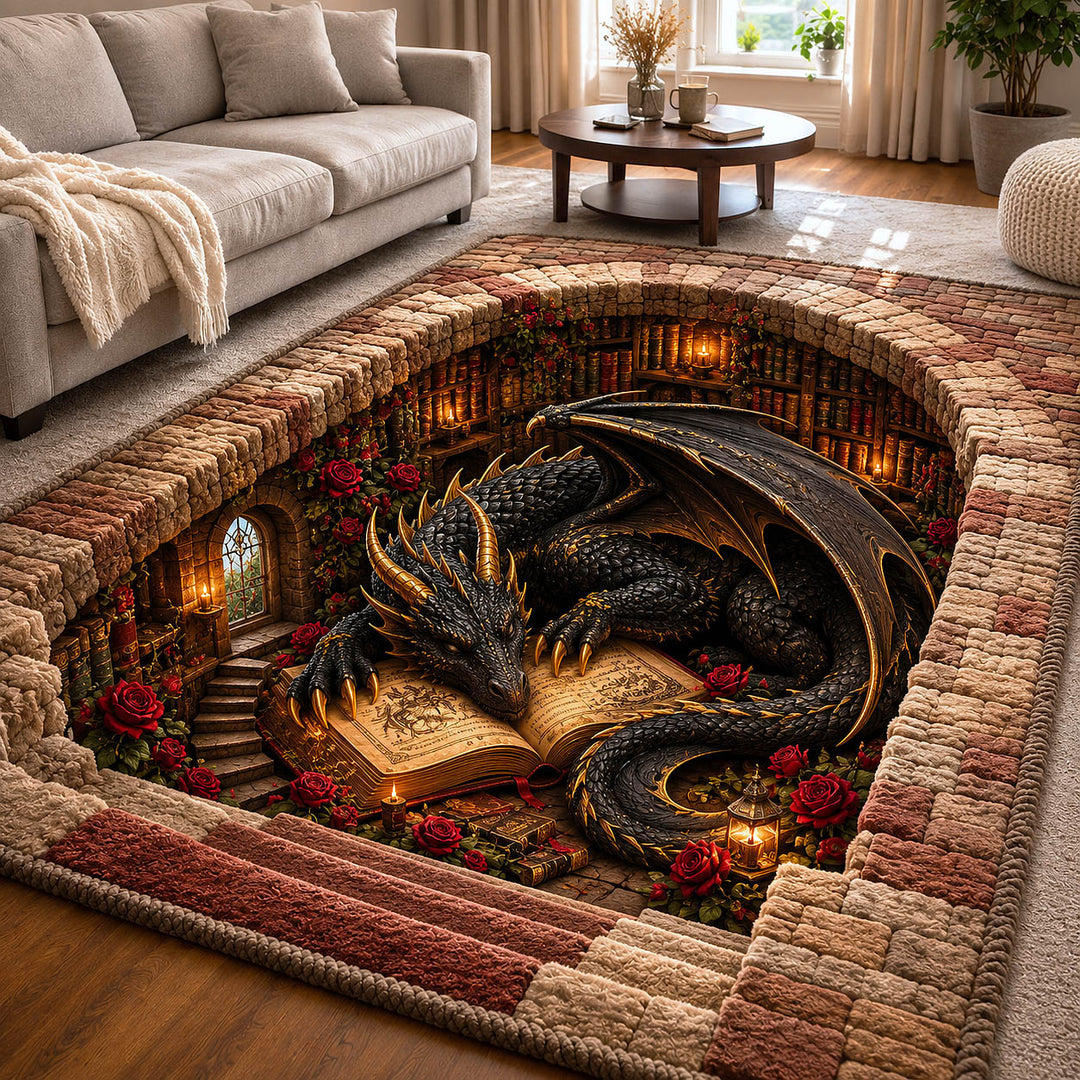 Mystic Library Guardian Area Rug GFTOTP19729