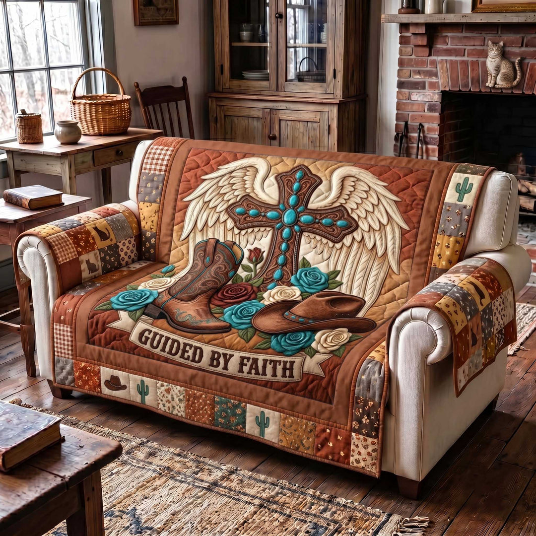 Western Grace Quilted Sofa Cover GFTOTP19917 C5