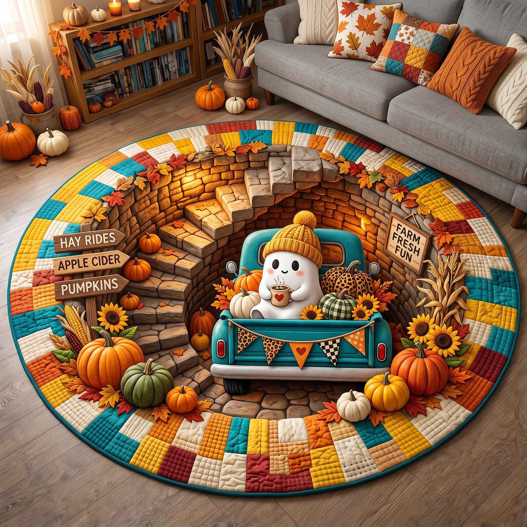 Autumn Boos Quilted Round Mat GFTOTP20980