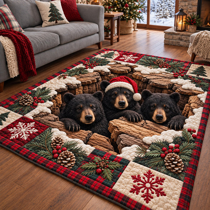Holiday Bear Trio Area Rug GFTOTP22080