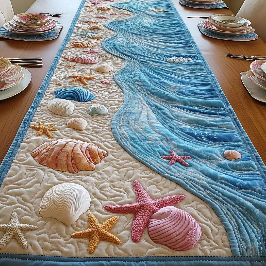 Dreaming Seashore Quilted Table Runner GFTOTP4351