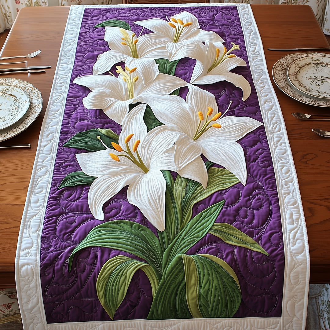 Easter Lily Blessings Quilted Table Runner GFTOTP5284