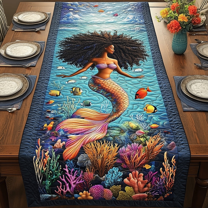 Enchanted Mermaid Quilted Table Runner GFTOTP8496