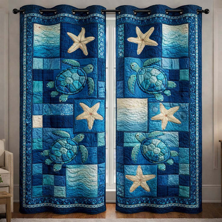 Sacred Sea Quilted Curtains GFTOYC3324