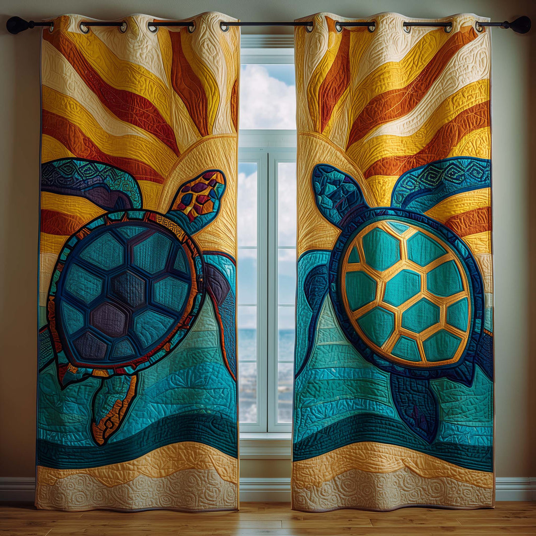 Sacred Sea Quilted Curtains GFTOYC3327