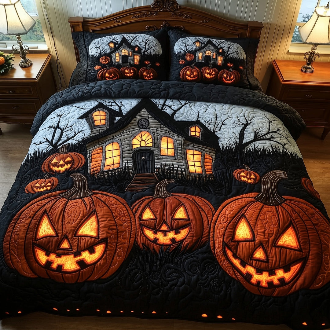 Haunted Pumpkin House Duvet Cover Set GFTOYC781