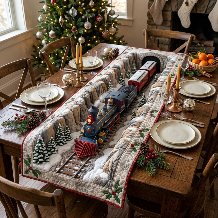 Holiday Express Quilted Table Runner GFTOTP20963