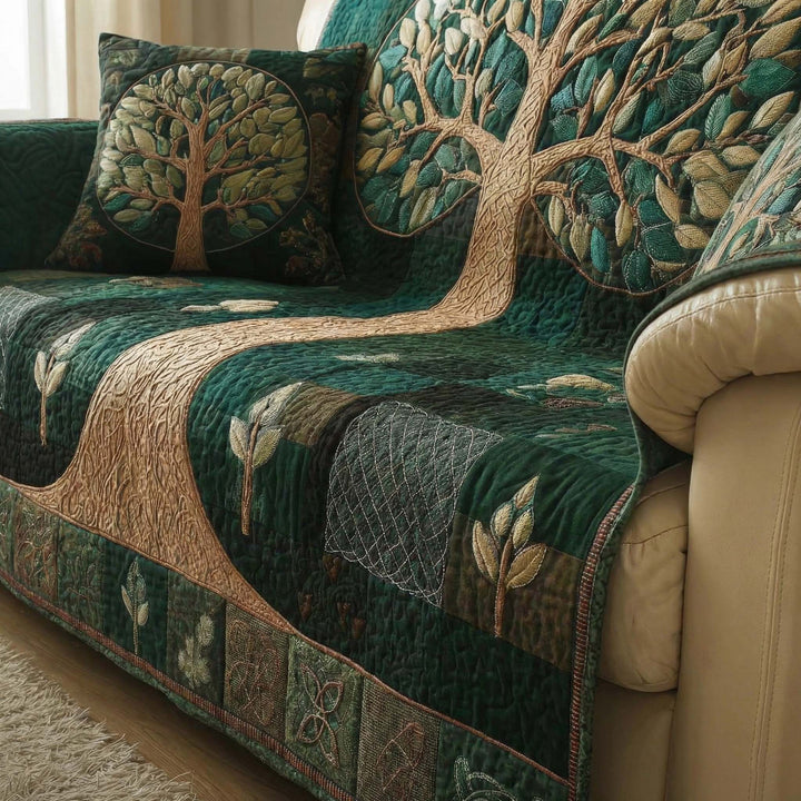 Mystic Tree Quilted Sofa Cover GFTOQM1973
