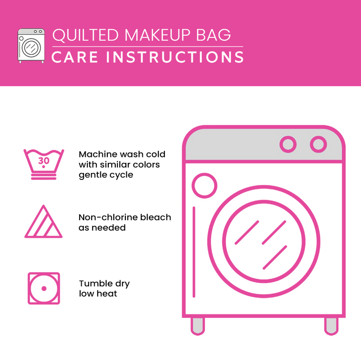 Garden Whisper Quilted Makeup Bag