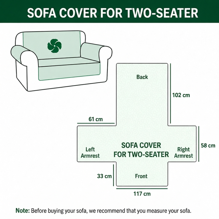 Adelita - Quilted Sofa Cover Heavenly Pattern