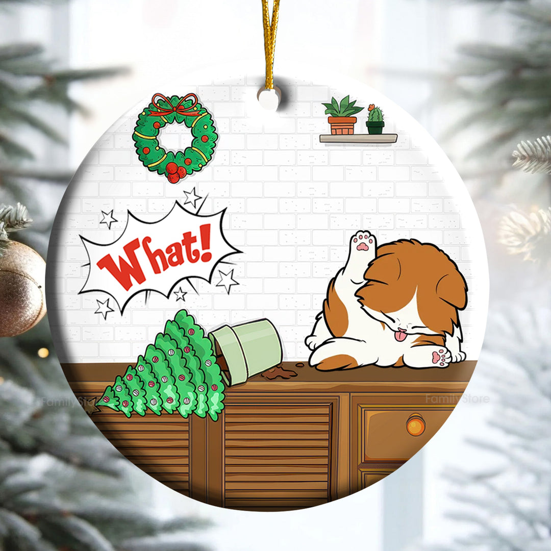 I Do What I Want - Gift For Cat Lover, Pet Lovers - Personalized Ceramic Ornament - CLP10 NH96