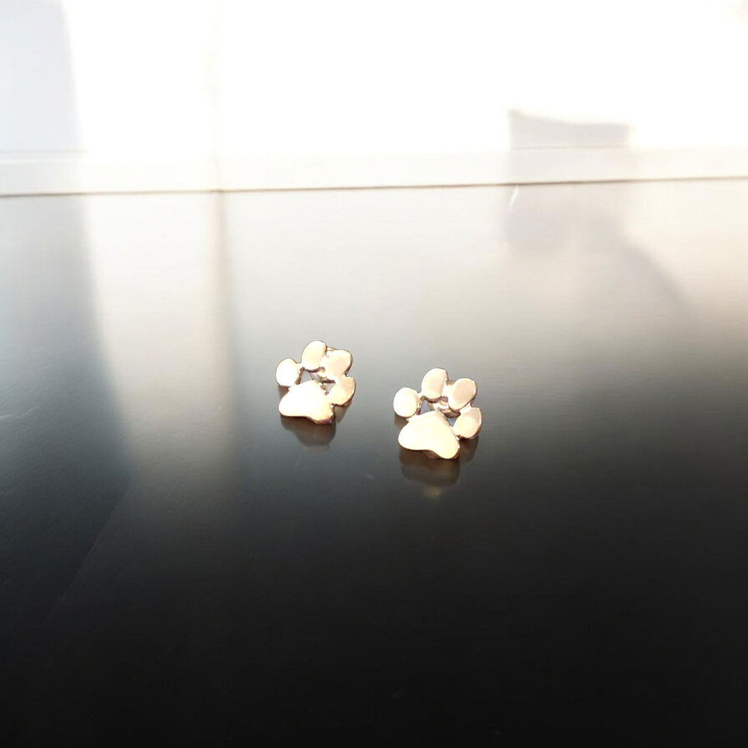 Hypoallergenic Stainless Steel Paw Earrings