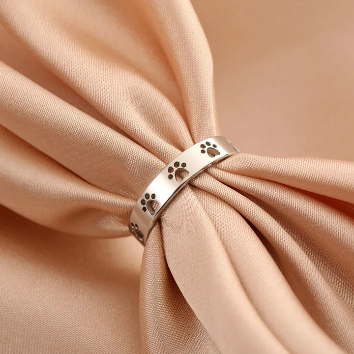 Stainless Steel Paw Ring for Women