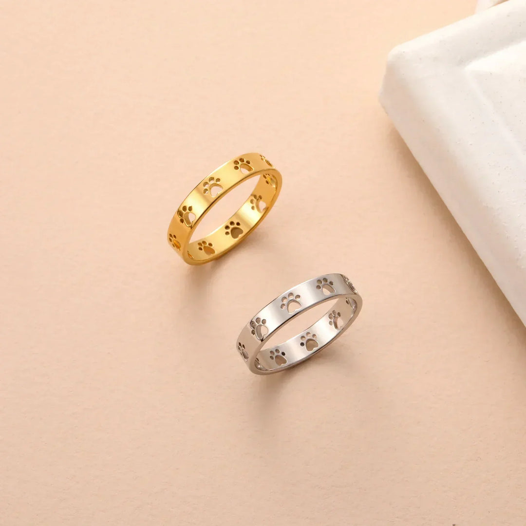 Stainless Steel Paw Ring for Women
