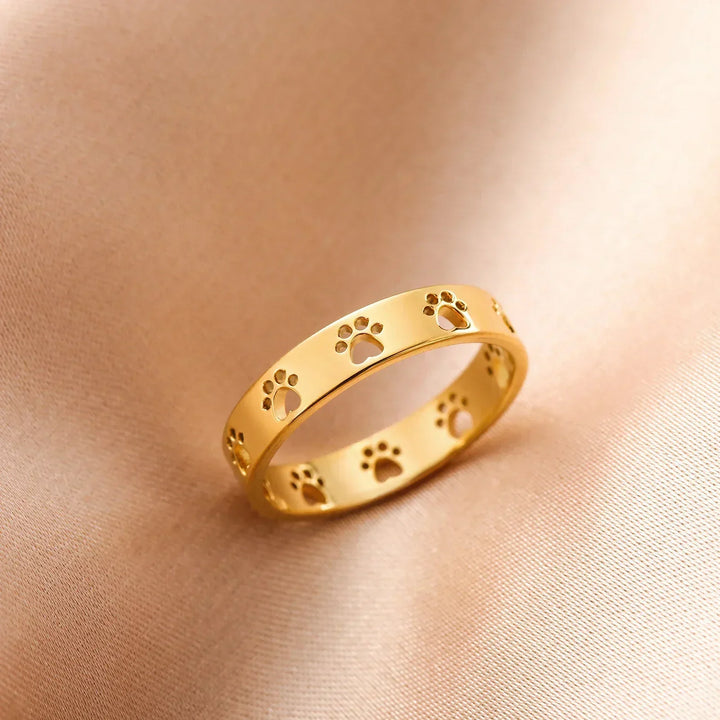 Stainless Steel Paw Ring for Women