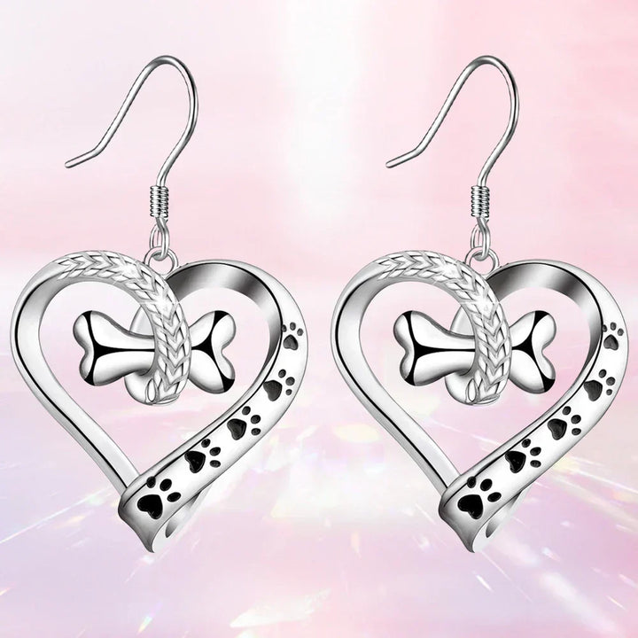 2-Piece Jewellery Set – Dog Paw, Heart and Bone