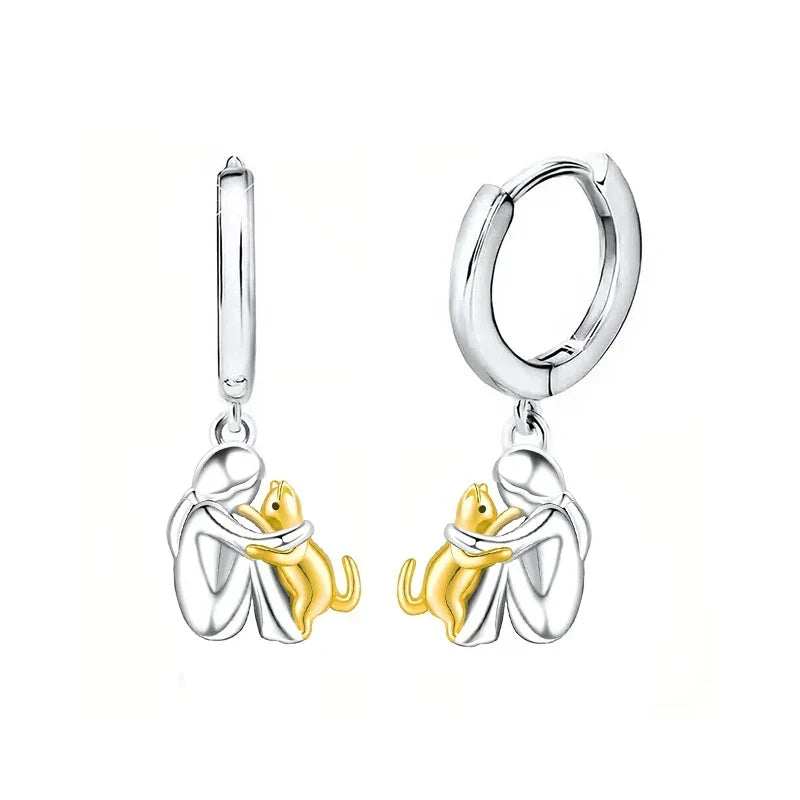 Cat-Themed Stud Earrings – Studs & Hoops